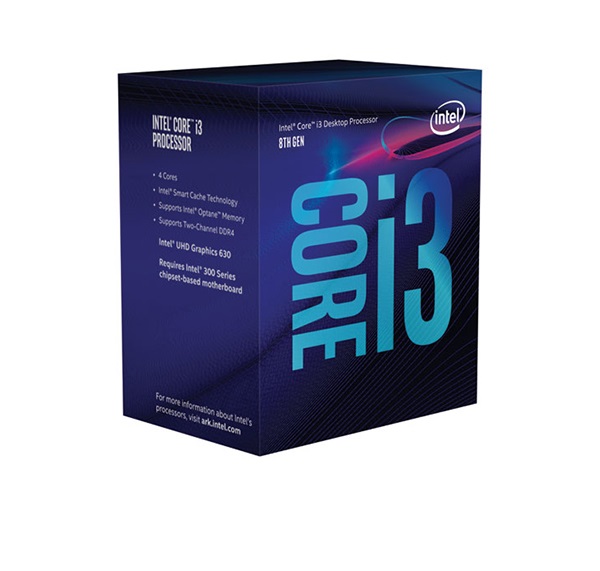 Intel Core i3-8100 Processor (6M Cache, 3.6Ghz)